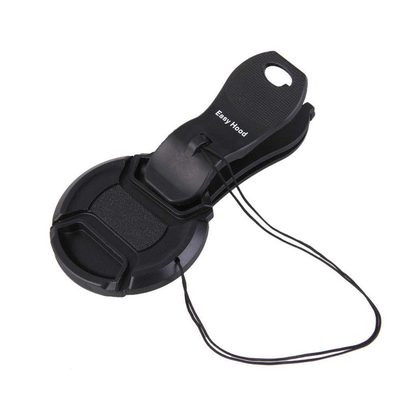 Easy Hood Clip-On Lens Cap Keeper, Anti Lost Camera Lens Cap Holder Strap Keeper Buckle Clip for 40.5-77mm Canon Nikon Sony Pentax Olympus Fujifilm DSLR - Image 2